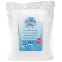 Product Snow blanket glitter snow carpet with silver glitter 120×80cm