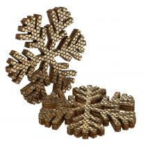 Product Snowflake Gold Christmas Decoration Ø4cm 48pcs