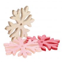 Product Snowflakes for scattering pink, rose, nature Ø4cm 72p