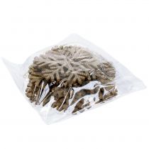 Product Snowflake Hanging Decoration Gold Ø8cm - Ø12cm 9pcs