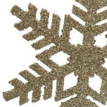 Product Decorative plug snowflake glitter Ø8/10cm 18 pcs