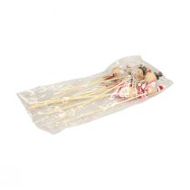 Product Snowman decorative plug flower plug natural wood 5cm 9pcs