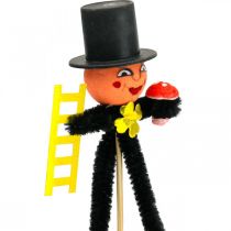 Chimney sweep lucky charm New Year&#39;s Eve decoration L19cm 12 pieces