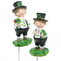Chimney sweep with clover, plug for New Year&#39;s Eve, lucky charm, St Patricks Day L27cm 4pcs