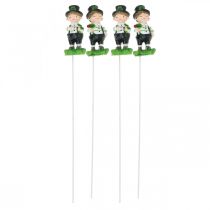 Product Chimney sweep with clover, plug for New Year's Eve, lucky charm, St Patricks Day L27cm 4 pcs