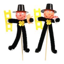Product Chimney Sweep Flower Plug, New Year&#39;s Eve Decoration L17cm H11cm 24 pcs