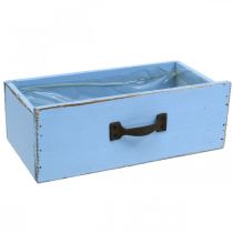 Product Plant drawer wood light blue shabby chic plant box 25×13×8cm