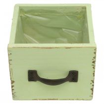 Product Planter drawer light green shabby chic 12.5×12.5×10cm