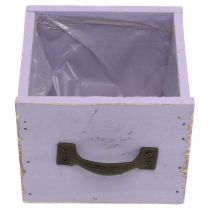 Product Drawer Shabby Chic Deco Wood Purple Spring Deco 12.5×12.5×10cm