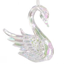 Product Swan Decoration Christmas Figures Acrylic 8.5x4x10cm 3pcs