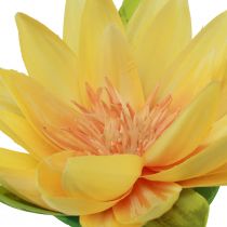 Product Floating water lily artificial summer decoration yellow Ø15cm