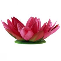 Product Floating water lily artificial table decoration fuchsia Ø15cm 2pcs