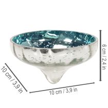 Product Glass floating tealight holder for elegant accents in any room, 10cm, 2 pieces