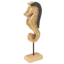 Product Seahorse decoration with pearls mango wood table decoration 28cm