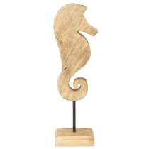 Product Seahorse decoration with pearls mango wood table decoration 28cm