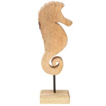 Product Seahorse decoration with pearls, maritime table decoration, wood, 28 cm