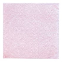 Napkins Pink Spring Ornaments Embossed 33x33cm 15pcs