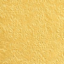 Product Napkins Christmas Gold Embossed Pattern 33x33cm 15pcs