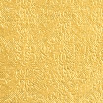 Product Napkins Gold with embossed ornaments 33x33cm 15 pcs