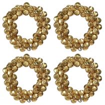 Product Napkin Rings Gold Bells made of Metal Ø5cm 8 pcs
