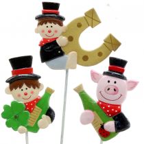 New Year&#39;s Eve decorations on a stick 5cm 12pcs