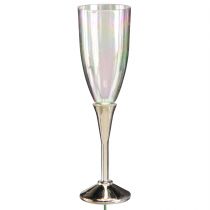 Product New Year&#39;s Eve decoration for sticking champagne glass on wire H9.5cm 8 pcs