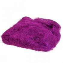 Product Sisal grass for crafting, craft material natural material purple 300g