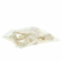 Product Sisal heart cream 5cm 24 pcs