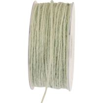 Felt cord wool thread wool cord wick thread mint 100m