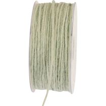 Product Felt cord wool thread wool cord wick thread mint 100m