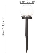 Product Garden light, globe light with ground spike for outdoor lighting, 36cm, 4 pieces
