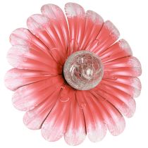 Product Solar LED Flower Garden Light LED Metal Pink Ø30cm