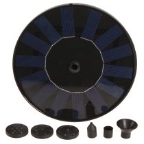 Product Solar Fountain Ø16cm Black 5 Nozzles