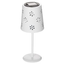 Product Solar table lamp with floral pattern for lighting on balcony, terrace or garden, 28cm