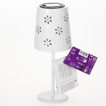 Product Solar table lamp with floral pattern for lighting on balcony, terrace or garden, 28cm