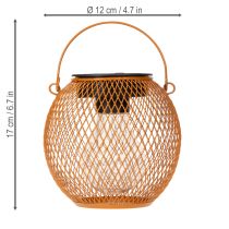Product Solar lantern LED for atmospheric garden lighting in an attractive metal design, 12cm