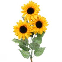 Artificial plants, artificial sunflower artificial flowers yellow 74cm 3pcs