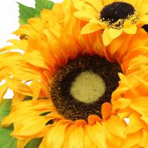 Decorative bouquet sunflower bunch yellow 30cm