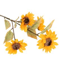 Product Artificial Sunflower Stems Set of 2 – 72cm, Yellow with Green Leaves, Indoor Decoration