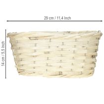 Product Chip basket wicker basket white washed natural 29×18×14cm