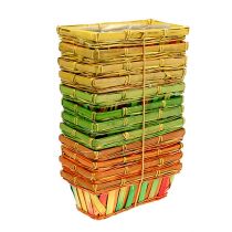 Product Chip basket set square multicolored 20cm x 11cm 12 pcs