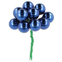 Product Mini Christmas baubles on wire, mirrored berries, 20mm, 140 pieces
