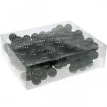 Product Mini Christmas balls on wire black glass Ø25mm 140 pcs
