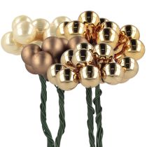 Product Mirror Berries Ø1.5cm Brown-Gold 140 pcs