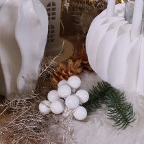Product Mirror berries Ø2cm white matt, glossy 140 pcs
