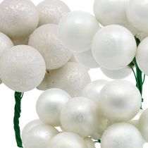 Product Mini Christmas balls white marbled sorted mirror berries Ø25mm 140p