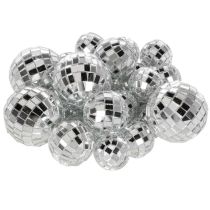 Product Silver Glass Mirror Balls for Decoration 2-4cm, Set of 50