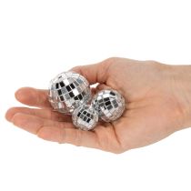 Product Silver Glass Mirror Balls for Decoration 2-4cm, Set of 50