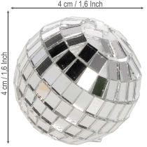 Product Silver Glass Mirror Balls for Decoration 2-4cm, Set of 50