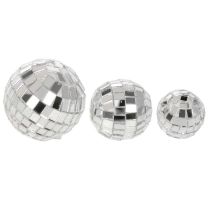 Product Silver Glass Mirror Balls for Decoration 2-4cm, Set of 50